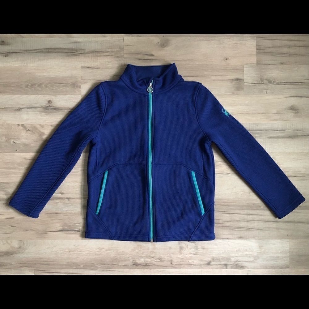Spyder Girls Blue Zip Up Sweatshirt/Jacket Sz L